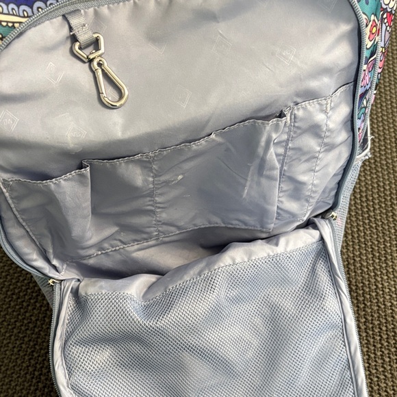 Vera Bradley Women's Lighten Up Backpack Blue Purple Pink Paisley Travel Large - Picture 11 of 13